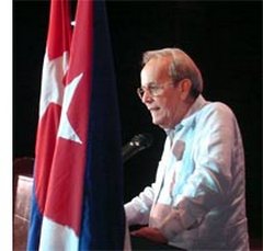 Presidio el Presidente del Parlamento Cubano acto nacional por aniversario 140 del 10 de Octubre